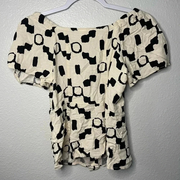 ☀️H&M Off Shoulder Button Up Blouse - Picture 4 of 5